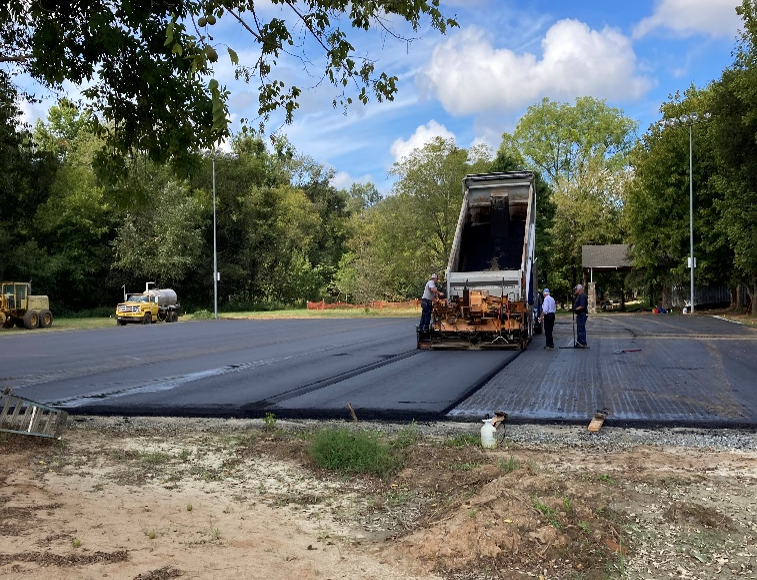 Paving of the Tennis Courts Paving of the Tennis Courts